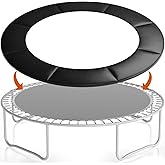 Trampoline Spring Cover, Gonoce 14FT Trampoline Pad Replacement, No Holes for Poles, Waterproof and Tear-Resistant Black