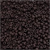 Toho Round Seed Beads 11/0#46F 'Opaque Frosted Oxblood' 8 Gram Tube