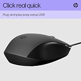 HP 150 Wired Mouse USB Type-A 1600 DPI Ambidextrous Black view 3