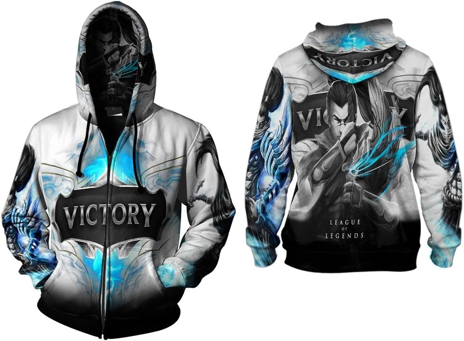 League of legend multiplayer online Character battle arena Fans Katarina & Yasuo Print Sublimation Man Top sizes: S to 3XL