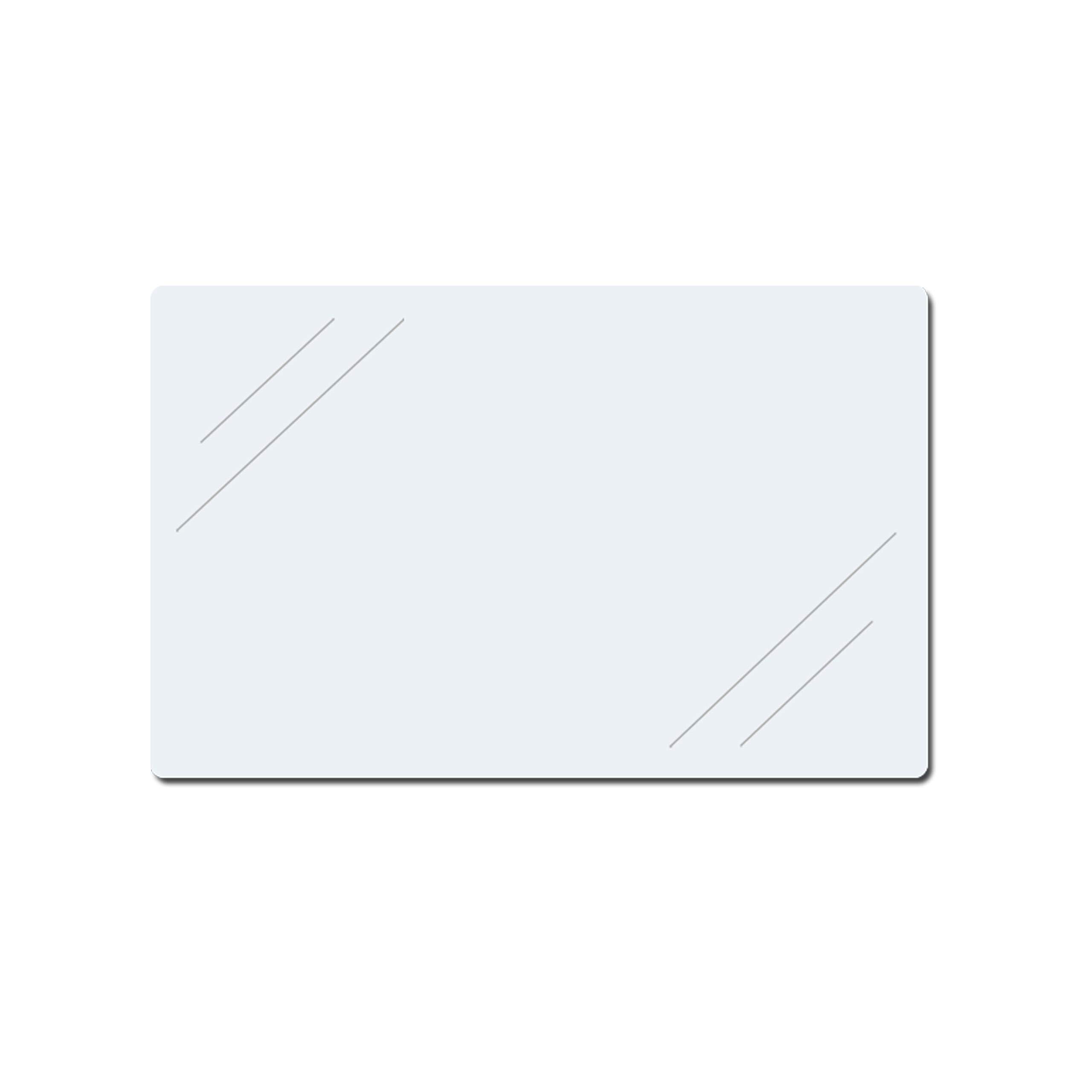 KLEBESHOP24 Transparent closure labels, made of PE film, with rounded corners, 21 x 38 mm, pack of 100.