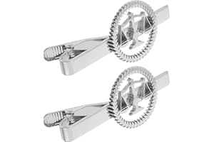 CONGARTENO 2pcs Tie Clip for Men Stainless Steel Justice Scale Design Business Tie Clip Pin for Attorney