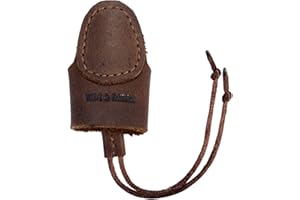 Hide & Drink, Leather Archery Thumb Protector, Mongolian Finger Guard, Recurve Bow, Handmade Includes 101 Year Warranty :: Bourbon Brown