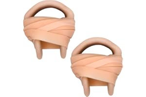 Splaqua Swimming Nose Clip with String - Comfortable Soft Latex Plugs for Kids and Adults - Neutral Beige - by