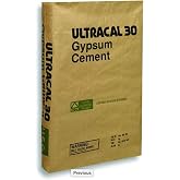ULTRACAL 30 Gypsum Cement - Plaster - for Dot Mandala, Mold Making and Casting, Ideal for Latex Molds! Takes Excellent Detail (10 lb)