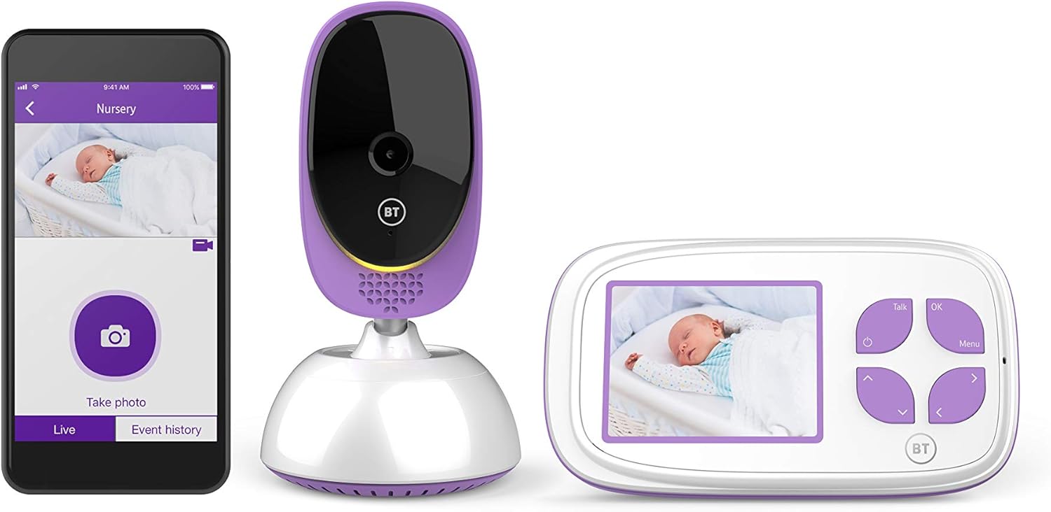 bt smart baby monitor with 2.8 inch screen