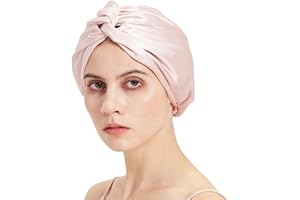 LumeSilk Mulberry Silk Bonnet, Double-Layered Hair Bonnet for Sleeping Women, Pure Silk Turban, Night Sleep Cap Hair Wrap