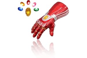 Infinity Gauntlet Glove with LED Removable Magnet Infinity Gem Stones Adults Kids Halloween Cosplay Props