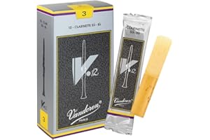 Vandoren V-12 Bb Clarinet Reeds, Box of 10-3 Strength