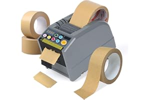 Ribbon Cutting Machine, Automatic Tape Dispenser, Dual-Tape Design, 999mm Max Cut Length, Smart Memory & Safety Sensor for Of