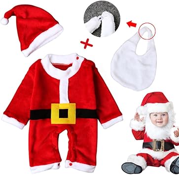 Vestito Babbo Natale 6 Mesi.Kfnire Costume Di Natale Del Bambino Vestito Di Unione Del Babbo Natale Del Neonato Unisex Con Il Cappello 6 9 Mesi Amazon It Giochi E Giocattoli