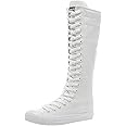 ANUFER 3.7M Long Colorful Shoelaces for Canvas Knee Boots