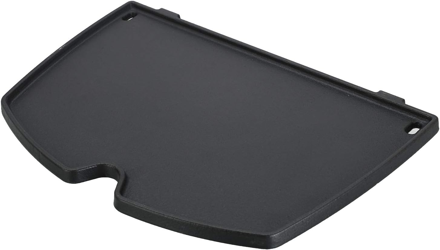 Denmay 6558 32 x 21.8cm Cast Iron Cooking Griddle Plate Plancha for Weber Q100, Q1000, Q120, Q1200 Gas Grills
