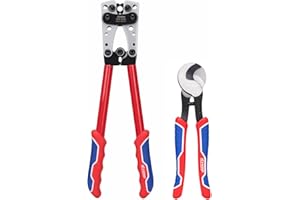 IWISS iCrimp Battery Cable Lug Crimping Tool for 8, 6, 4, 2, 1, 1/0 AWG Heavy Duty Wire Lugs, Battery Terminal, Copper Lugs with Wire Shear Cutter