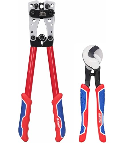 Burndy M8ND Hytool Full Cycle Ratchet Crimper, #8-26 AWG Terminals