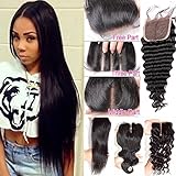 Brazilian Virgin Hair Human Hair Straight Lace Closure (4