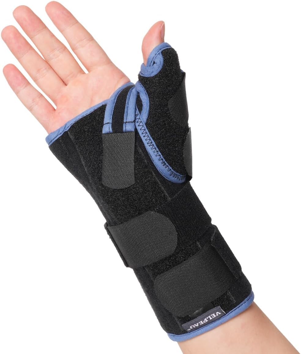 Photo 1 of Velpeau Carpal Tunnel Wrist Brace with Thumb Stabilizer Night Support, Completely Stabilizes Wrist Thumb Joint, Pain Relief for Tendonitis, De Quervain's Tenosynovitis, Arthritis (Reg, Right Hand, S)