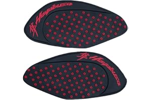 ZXXM Red Gas Fuel Tank Pad Traction Side Fuel Knee Grip Decal Compatible with Suzuki Hayabusa GSXR1300 2008-2016