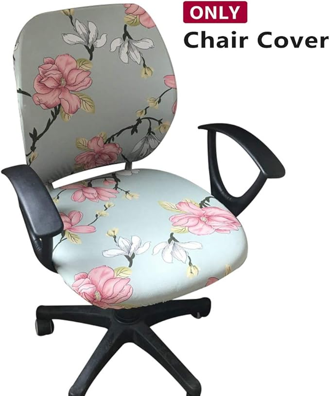 Jiyaru Stretch Rotating Armchair Slipcover Removable Stretch Computer