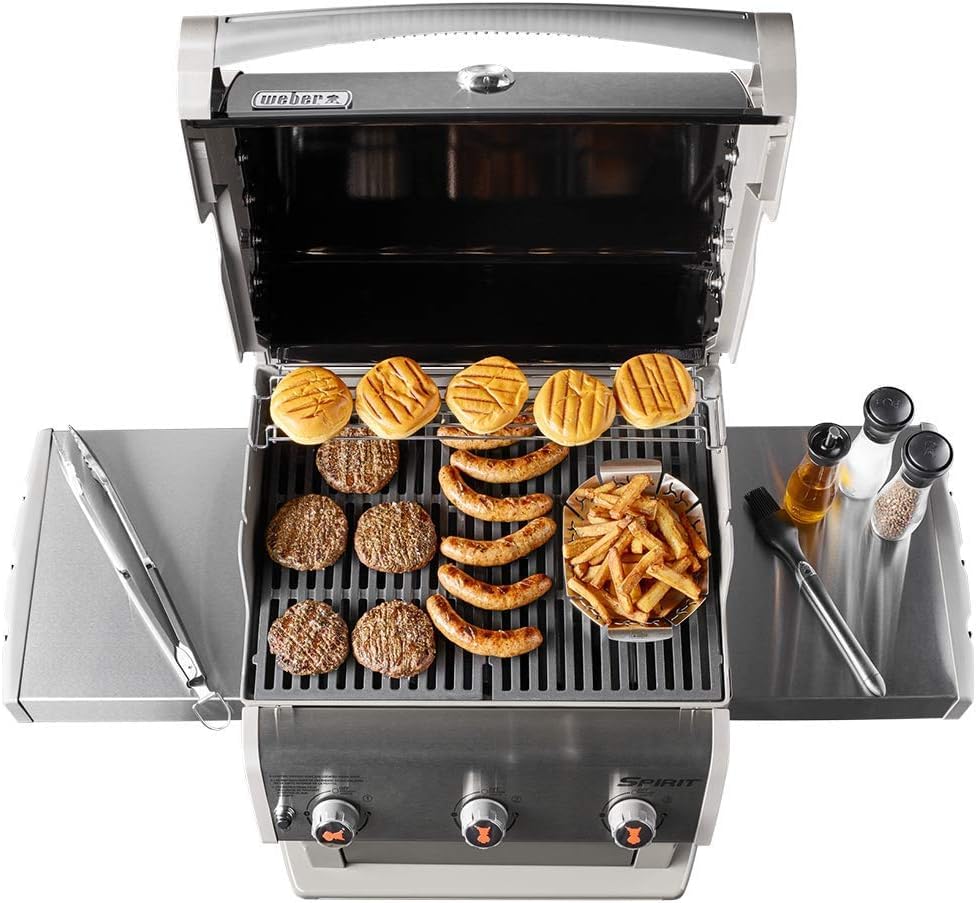 44,5cm 7638 Gusseisen Grillrost für Weber Spirit I & II 300 Series 9