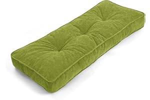 Focuprodu Bench Cushion 42x16. Soft and Breathable Window Seat Cushions Indoor. Non-Slip and Durable Bench Seat Cushion. (42x16, Emerald Green)