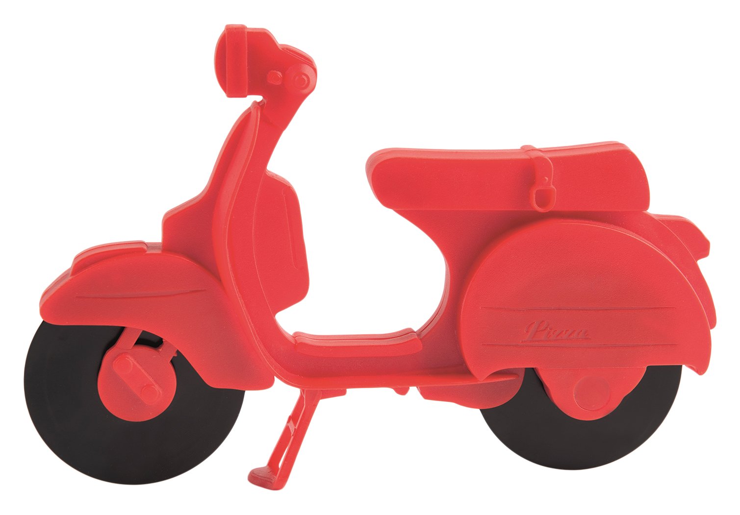 Excelsa Scooter Pizza Cutter, Stainless Steel, Red