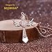 NEEMODA Gifts for Women Cross Pendant Necklace for Her Girls Zirconia Angel Wings Fashion Jewelry Birthday Anniversary Valentines Mothers Day Religious Gifts Rose Gold Plated