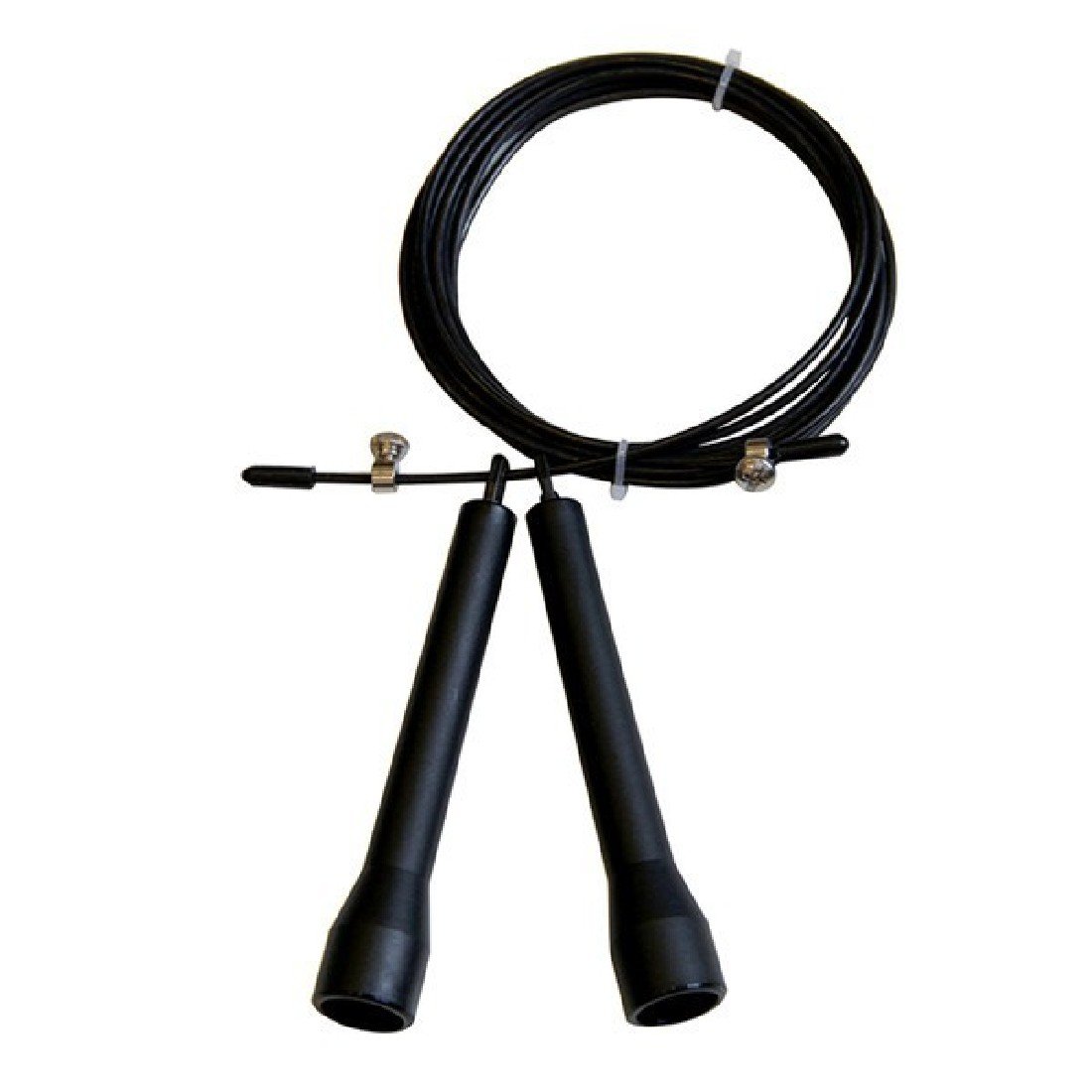 Cuerda saltar acero,Cuerda para saltar ajustable Unisex - Rodamientos Combas Para CrossFit,artes marciales mixtas, boxeo y fitness-Negro