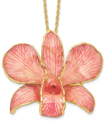 Amazon.com: Diamond2Deal Lacquer Dipped Fuchsia Cattleya Orchid