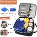 opux Insulated Lunch Box for Men Women Adult, Compact Lunch Bag for Kids Boy Girl Teen, Soft Lunch Cooler Bag for Work School, Leakproof Lunchbox Lunch Pail with Clip-on Buckle, Heather Sea Blue