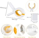 QOPAHI Beach Towel Clips 6 Pack Large Sunbed Clips Non-Slip with Bag view 2
