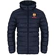 Barcelona FC Official Soccer Gift Boys Quilted Hooded Winter Jacket