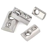 4545 Series M10 T Slot Half Round Nuts Roll-in
