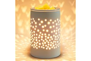 Bobolyn Ceramic Electric Wax Melt Warmer Candle Waxing Warmer Burner Melt Wax Cube Melter Fragrance Warmer- Ideal Gift for Wedding, Spa and Aromatherapy