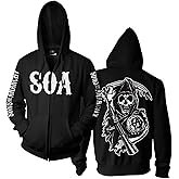 shibahoho Mens Fashion Full Zip Hoodie