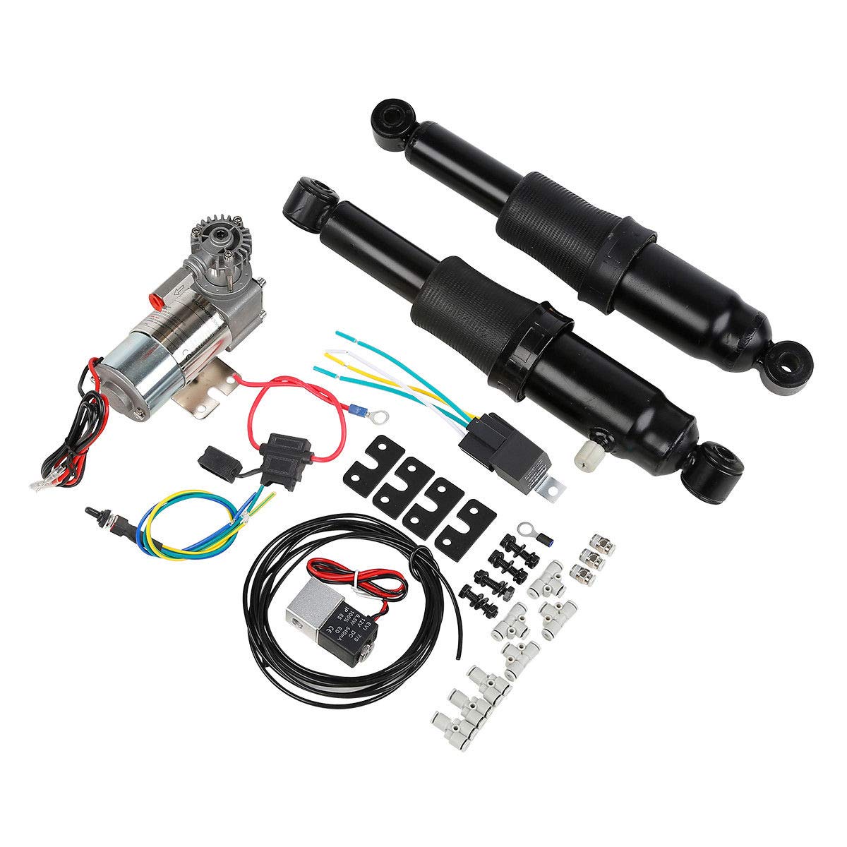 TCMT Rear Air Ride Suspension W/Air Tank For Harley Road King Road