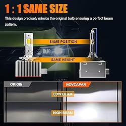 NOVCAPAR D1R D1S LED Bulb,120W High Power,24000LM