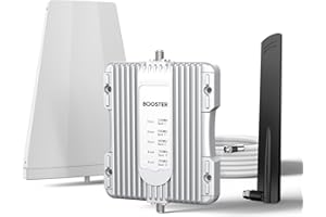 SIGNALBRICK Cell Phone Booster for Home Up to 3,000 sq ft, Cell Booster Data for Band 4/12/17/13/5/25/2, Cell Signal Booster for All U.S. Carriers Verizon, AT&T, T-Mobile-5G 4G LTE 3G FCC Approved