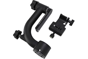 Bewinner Wildlife Photography Head with Fast Liberation Plate, Carbon Fiber PTZ Tripod Head for Bird Photography