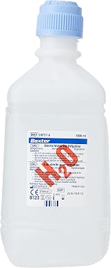 Baxter Sterile Water 1 Litre UKF7114 for Irrigation Autoclave Safe view 1