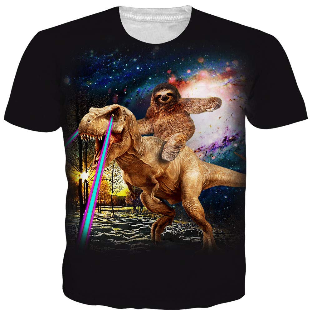 Leapparel Unisex Summer Graphic Multicolored Plaid T Shirts Tees Clothes S