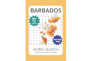 Barbados Word Search Puzzle Book: Word Searches with Easy to Read Print about Barbados, Island Life, Barbados Travel and More