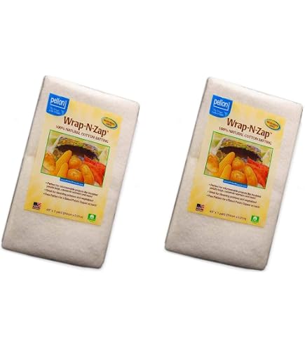 Pellon Wrap-N-Zap Baumwollschlag – 100 % Natürliche Baumwolle, 55,9 Cm X 9,1 M – Für Mikrowelle & Dampfgaren