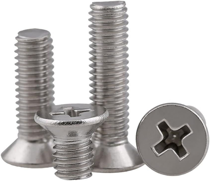 Sinmova 5PCS Stainless Steel M5 x 85mm Phillips Flat Head Countersunk Bolts Machine Screws