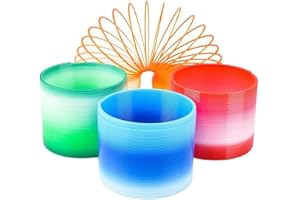 Chochkees Plastic Two-Tone Coil Spring, Goody Bag Fillers, Party Favor for Kids, 3" Inches (80mm) (Single)