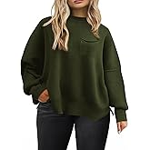 Eytino Plus Size Sweaters for Women Oversized High Neck Long Sleeve Knit Chunky Warm Pullover Sweaters Top with Pocket(1X-5X)