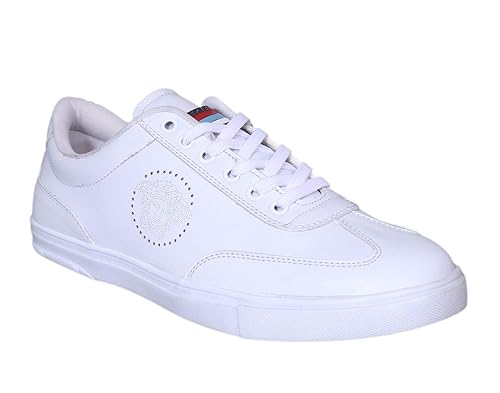 white casual canvas shoes