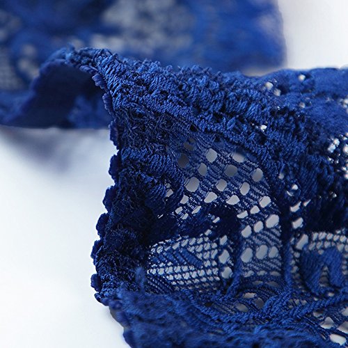 Varsbaby Women Sexy Lace Suspender Garter Belt for Thigh High Stockings (Blue, S)