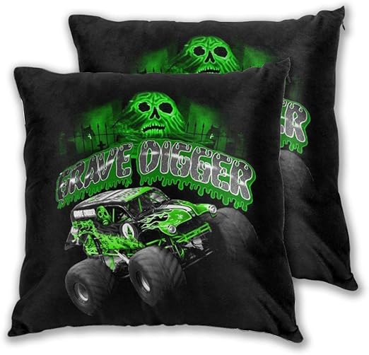 Amazon Com Yundon Square Pillowcases Grave Digger Pillow Case Set