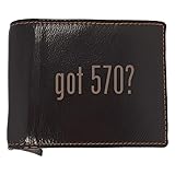 got 570? - Soft Cowhide Genuine Engraved Bifold